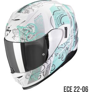 Scorpion - EXO-520 EVO AIR Fasta - Integraalhelm - Wit / Lichtblauw
