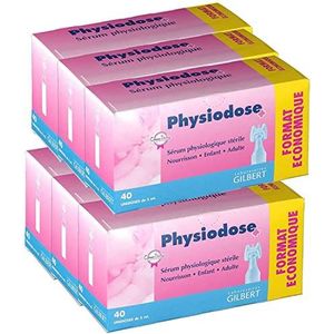 Glibert Fysiodose fysiologisch serum, 6 verpakkingen van 40 stuks