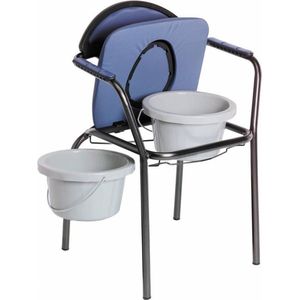 Toiletstoel Blauw verstelbaar