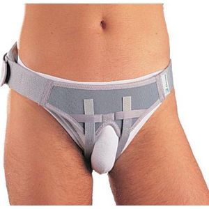Thuasne Ortel Dubbelzijdige Liesbreukband - Maat 2 (medium) - (Taille omvang: 86-97 cm, zie afbeelding voor de maatvoering) - grijs