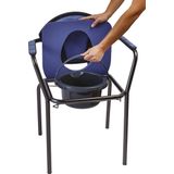 Herdegen - Toiletstoel - Blauw - Comfortabele Zitting