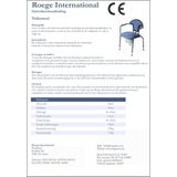 Herdegen - Toiletstoel - Blauw - Comfortabele Zitting