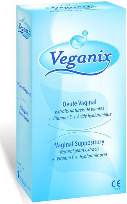 Veganix - vaginale zetpillen tegen droogheid (10 stuks)