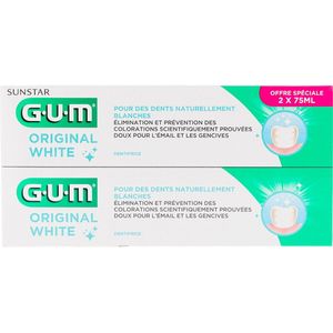 G.U.M - Original White Toothpaste - Tandpasta - 75 ml - 2 st