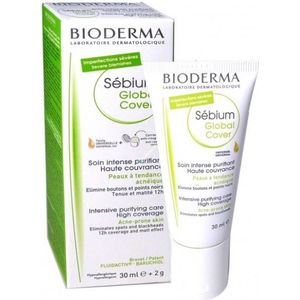 Bioderma - Sébium Global Cover - Gezichtscrème - 30ml - Gelijkmatige Bedekking