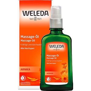 Weleda Arnika massage-olie, verzorgende natuurlijke cosmetica lichaamsolie tegen spanning en kramping van de spieren, ideaal voor en na het sporten (1 x 100 ml)