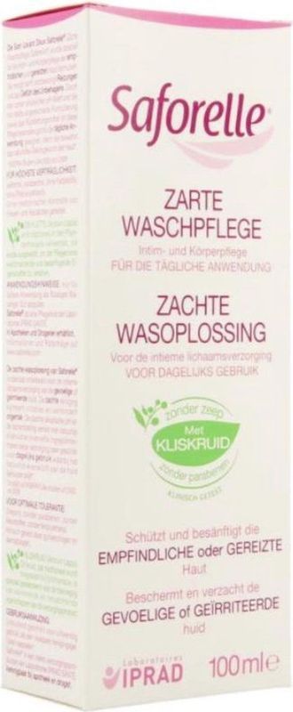 Saforelle - Zachte Wasoplossing Gel - 100ml - Zeepvrije Emulsie voor Intieme Zone