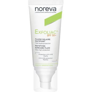 Noreva - Exfoliac Mattifying Suncare Fluid - SPF 50+ - 40 ml