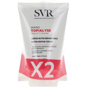 SVR Topialyse Voedende Herstellende Handcrème Set van 2 x 50 ml