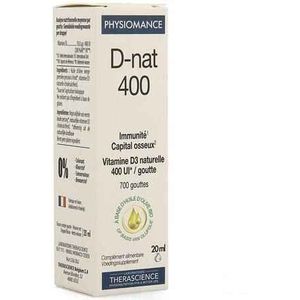 D-Nat 400 Flacon Druppels 20 Ml Physiomance PHY268  -  Therascience