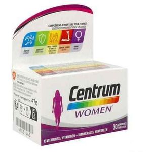 Centrum - Multivitaminen - Voor Vrouwen - Ondersteuning - 30 Tabletten