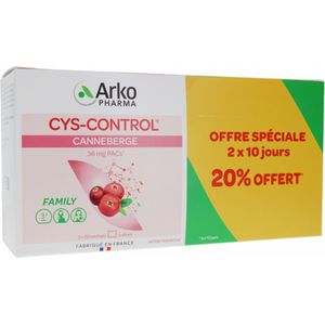Arkopharma Cys-Control Urinary Comfort Set van 2 x 20 Zakjes