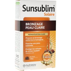 Nutreov Sunsublim Bruining Heldere Huid 28 Capsules