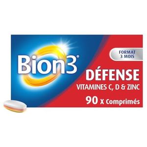 Bion 3 - Volwassenen - Gezondheidsactivator - Zeer compleet vitaminesupplement met probiotica - Doos van 90 Cps