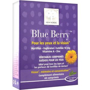 New Nordic - Blue Berry - Voedingssupplement - 60 Tabletten