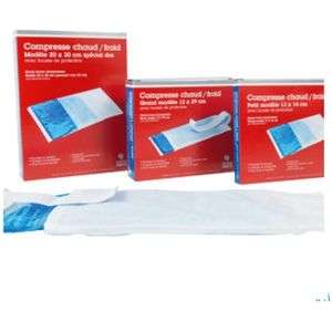 ActiKine - Warm/koud kompres 12x29 cm - Laboratoire Marque Verte - inclusief wit beschermingshoesje