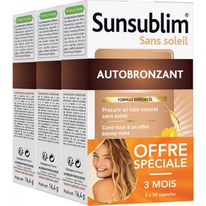 Nutreov Sunsublim Zelfbruinend Set van 3 x 28 Capsules