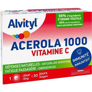 Vitamine C - 1000 mg - 30 Tabletten - Acerola Concentrate