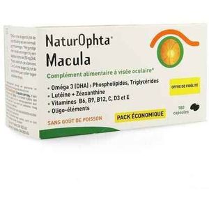 Naturophta Macula Voedingssupplement Ogen 180 Capsules