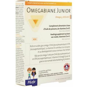 PiLeJe - Omegabiane Junior - Zuigtabletten - 27 Stuks - Visvormige Gel