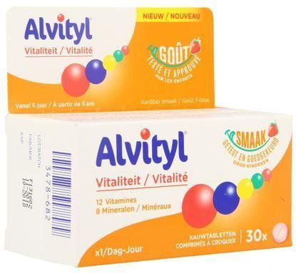 Alvityl - Vitaliteit Kauwtabletten - 30 Stuks - Urgo Healthcare