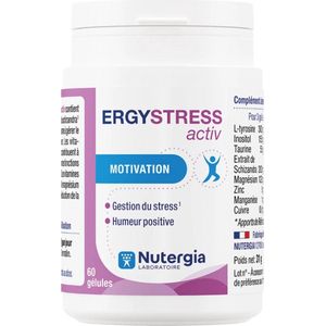 Nutergia - Ergystress Activ - Voedingssupplement - 60 Capsules - Stressmanagement en Positieve Stemming
