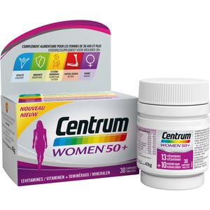 Centrum Women 50+ - Voedingssupplement - 30 Tabletten - Vitamines en Mineralen