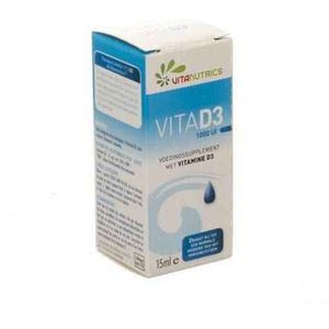 Vita D3 1000UI Vitanutrics Druppels 15 ml