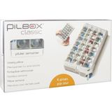 Pilbox - Klassiek - Pillendoos - Transparant - 28 Compartimenten