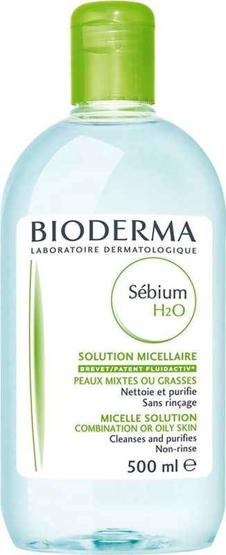 Bioderma SÃ©bium H2O Purifying Cleansing Lotion Combination & Oily Skin - 500 ml
