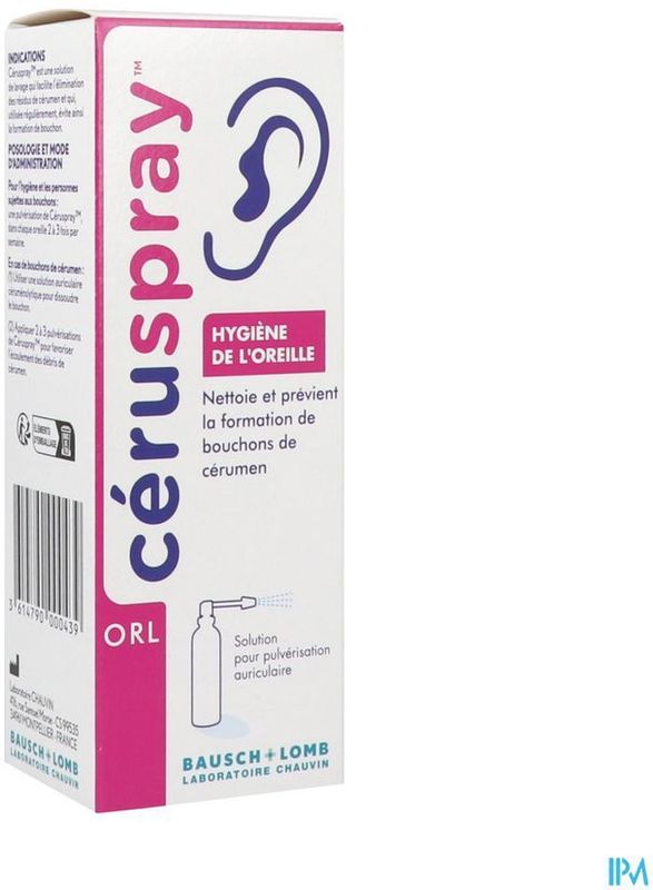 Oorsmeer Verwijderaar - Ceruspray - 100ml - Ionische Wasoplossing