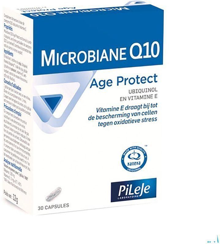 PiLeJe - Microbiane Q10 - Capsules - 30 Stuks - Bevat Co-enzym Q10 en Vitamine E