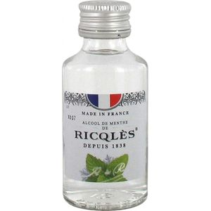 RICQLES ALCOOL DE MENTHE - Flacon rond 5cl