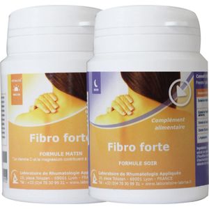 Fibro Forte - Fibromyalgie - Duo-Pack voor 60 dagen - met ochtend en avond capsules - extra sterke formule voor minder pijn, minder vermoeidheid en beter slapen