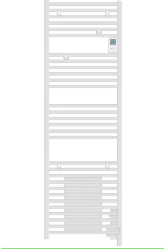 Go by Van Marcke Doris elektrische handdoekradiator 109,5x50cm 1500 watt met ventilator en digitaal bedieningspaneel wit 851127