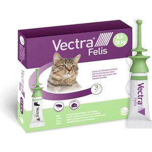 Vectra Felis - 3x0,9ml Spot-on Pipetten voor Katten - Vlooienbestrijding