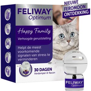 Feliway Optimum - Startset - 1 Verdamper met 1 Vulling - 48 ml - Anti-stress voor Kat