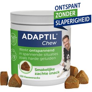 Adaptil Chew 30 stuks - Smakelijk kauwtabletten voor honden - Vermindert angst en spanning - Veilig en niet verslavend
