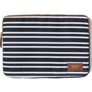 13 & 14 inch computerhoes - gestreept, Zwart, Medium
