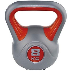 Kettlebell Fit rood/grijs 8 kg