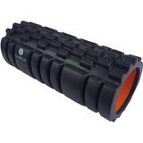 Sveltus Foamroller Met Grid Zwart/Oranje 33 X 14 Cm
