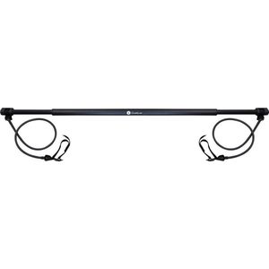 Sveltus Gymbar Met Weerstandsbanden 130 Cm Zwart
