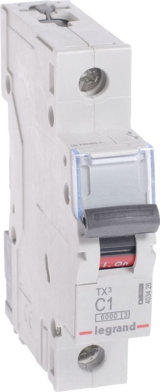 Legrand Overcurrent switch S301 C1 6kA TX3 - 403426