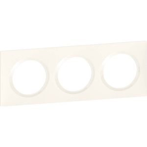 Legrand - 600803 Quadratische Platte dooxie 3 Posten Finish Weiß