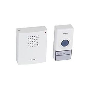 Legrand 094250 Draadloze deurbelset, wit, 50 m