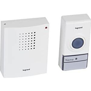 Legrand - Bel voor binnen en buiten - 12 V tot 24 V - met etikethouder en controlelampje
