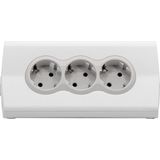 Legrand - 694810 - Stekkerdoos - Wit - Thermoplast - Drie Uitgangen