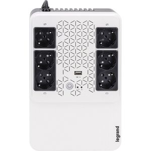 Legrand Keor ASI MULTIPLUG 600 FR Line-interactive 0,6 kVA 360 W 6 AC-uitgang(en)