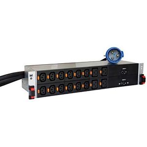 LEGRAND, Smart Rack-PDU metered 19'' 2U, 32A-230V, IEC 320-stopcontacten: 12 x C13 en 4 x C19, 7,4 kVA max., met real-time vermogensmeting en omgevingsbewaking, 646011