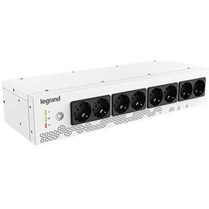 Legrand, 19"" Rack PDU met geïntegreerde US-installatie, 800VA, 480W, 1-fasig, 230V met 8-voudige geaarde stekkerdoos voor 19-inch racks of netverdeelkasten, overbrugingstijd max. 15 min, 310332